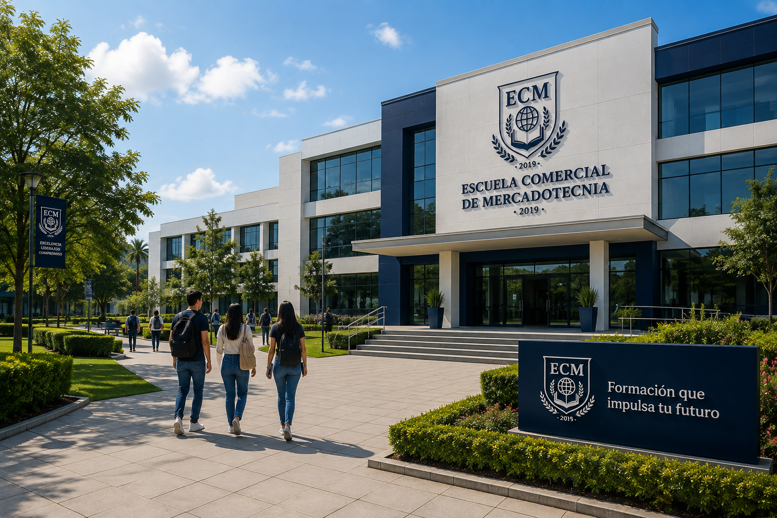 Campus de la Escuela Comercial de Mercadotecnia